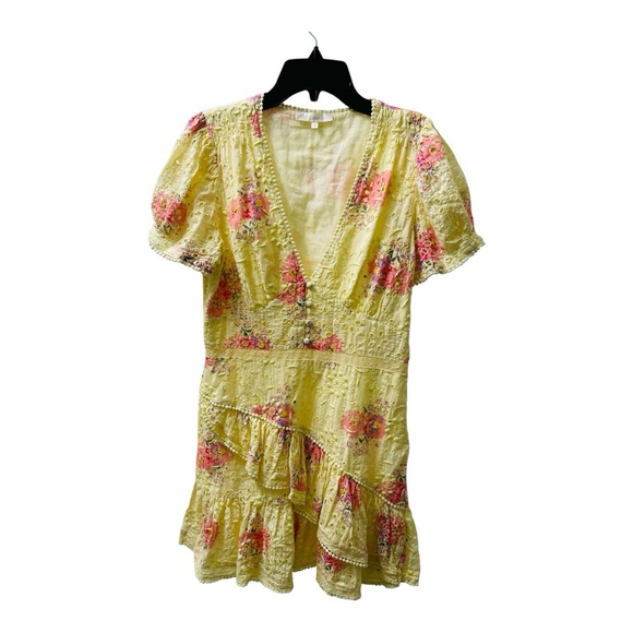 LoveShackFancy Bea Dress in Mellow Yellow - Picture 3 of 8